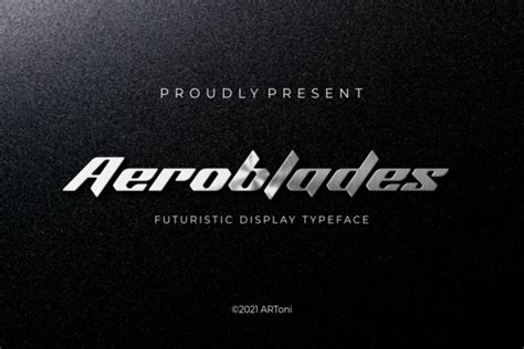 Aeroblades Font By Artoni · Creative Fabrica