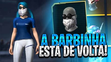 FREE FIRE AO VIVO A BARBA MAIS RARA DO JOGO VOLTOU CODIGUIN