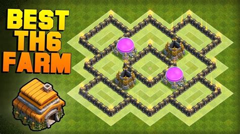 Clash of Clans BEST TH6 Farming Base | New Town Hall 6 Defense Base ...