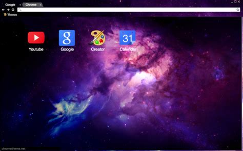 Galaxy Chrome Theme Themebeta