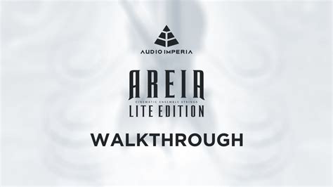 Audio Imperia Areia Lite Edition Walkthrough Youtube