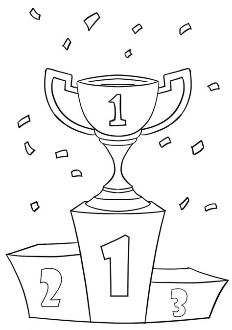 Trofeu Para Colorir - Desenhos de Troféu 16 para Colorir e Imprimir - Colorir.Info