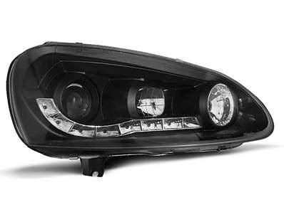 Paire De Feux Phares VW Golf 5 03 08 Daylight Led Noir