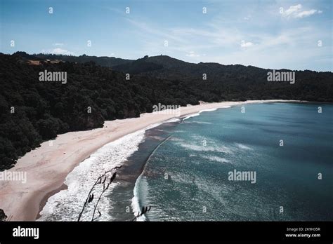 new chums beach shoreline view Stock Photo - Alamy