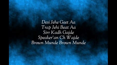 《Brown Munde Song lyrics 》 - YouTube