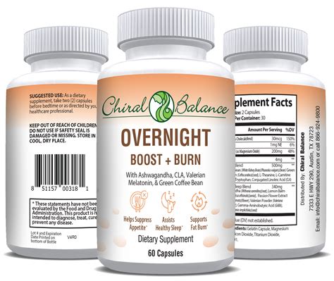 Buy Overnight Fat Burner Supplement in USA | Chiral Balance