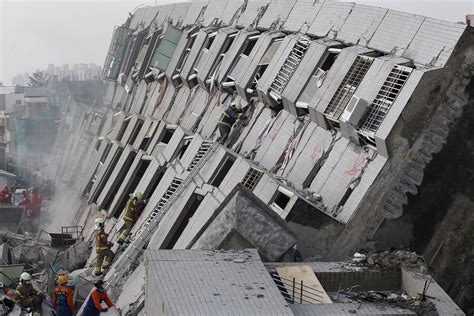 Taiwan Earthquake High Rise Building Collapse Reveals Possible