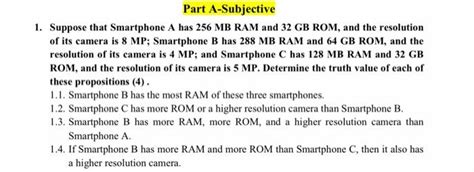 Solved Part A Subjective 1 Suppose That Smartphone A Has Chegg