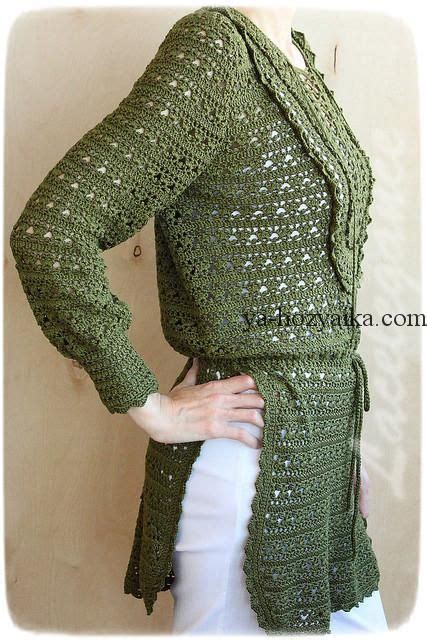 Туника крючком с разрезами по бокам. Туники крючком новые модели ...