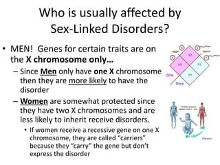 Sex Linked Inheritance Pedigree Ppt