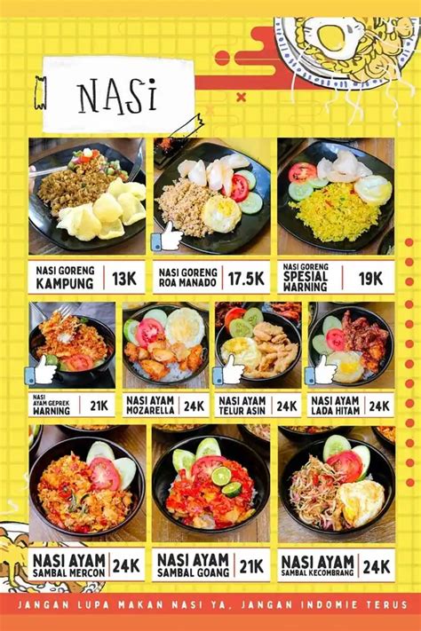 Menu At WARUNG KUNING Restaurant Bogor