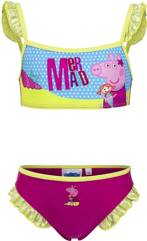 Bol Geel Roze Bikini Van Peppa Pig Maat 104 4