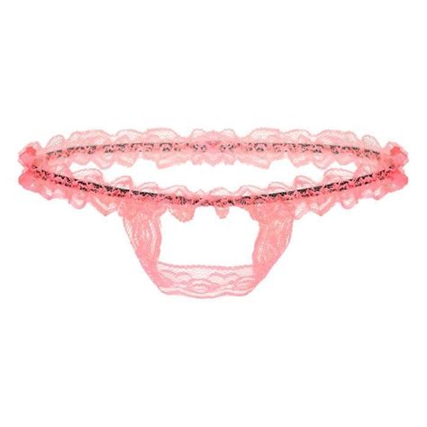 IEFIEL Homme String Ouverte Sexy Hot Sous vêtements Tanga Thong Sissy Lingerie T Back Slip Pénis