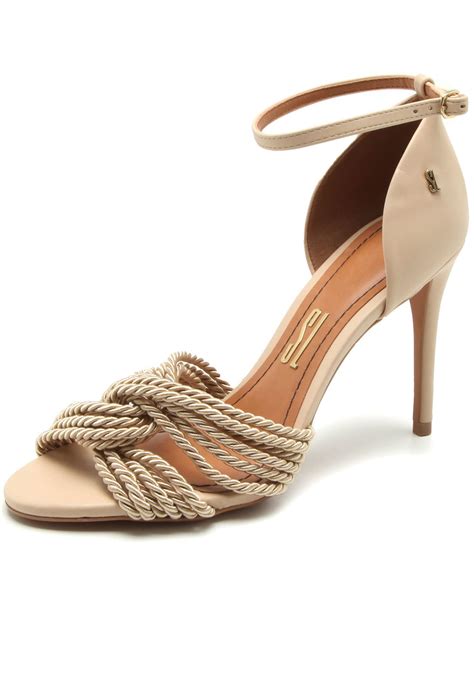 Sandália Santa Lolla Tiras Nude Compre Agora Dafiti Brasil