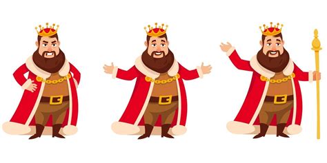 King In Different Poses 2197677 Vector Art At Vecteezy