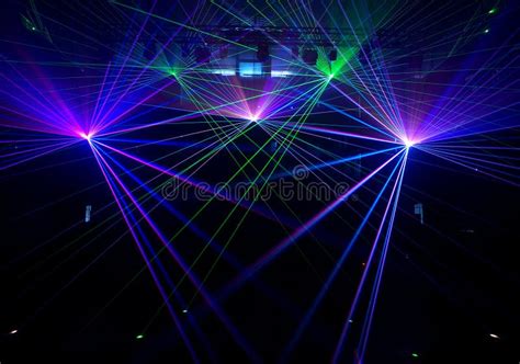 Laser lines of light. stock photo. Image of show, laser - 123412598