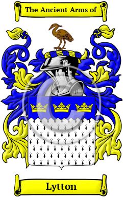 Lytton Name Meaning, Family History, Family Crest & Coats of Arms