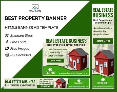 property banner template property promotion ad house sale ads