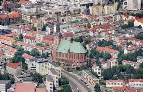 Szczecin Stettin Aus Der Vogelperspektive Kirchengeb Ude