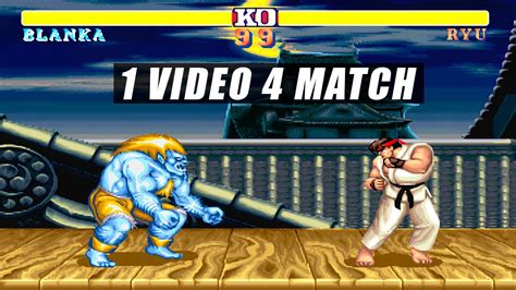 Blanka Ken Zangief Ryu Video Match Sf Ii Champion Edition