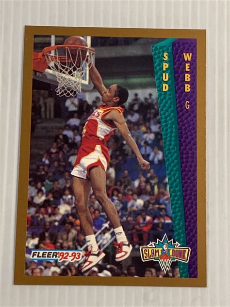 Fleer Spud Webb Slam Dunk Ebay