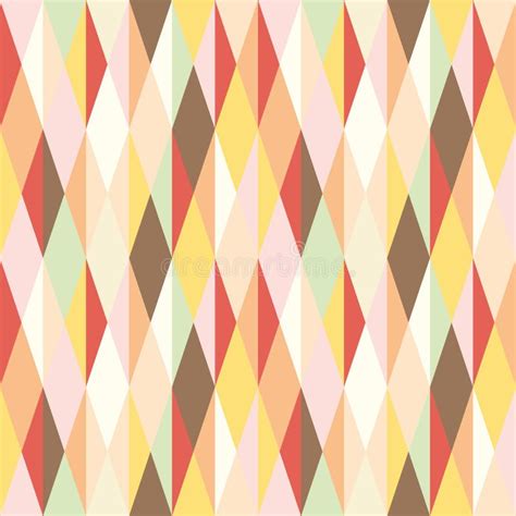 Seamless Pattern Of Multi Colored Geometric Shapes Stock Vector