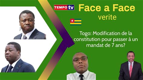 Togo Modification de la constitution pour passer à un mandat de 7 ans