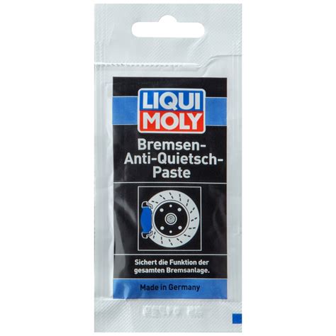 1x 10g LIQUI MOLY BREMSEN ANTI-QUIETSCH- PASTE ANTIQUIETSCH MONTAGEPASTE