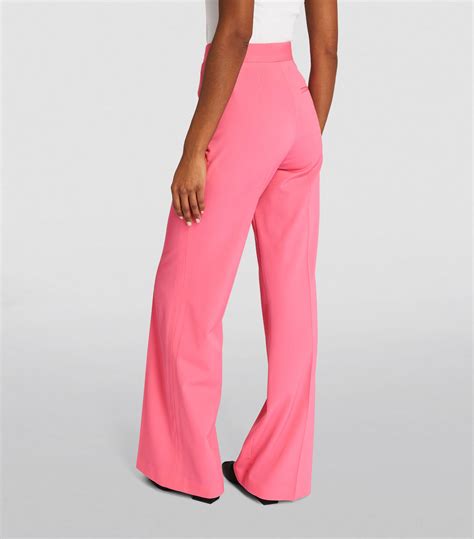 Womens Stella Mccartney Pink Wool Flared Tailored Trousers Harrods Uk