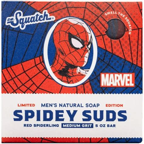 Dr Squatch Mens Natural Bar Soap For All Skin Types Spidey Suds 5