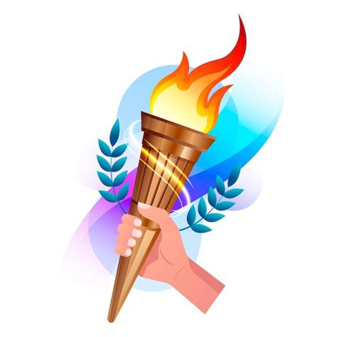 Vectores E Ilustraciones De Estatua Antorcha Olimpica Para Descargar