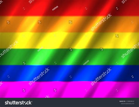 Lgbt Rainbow Flag Background Waving Pride เวกเตอร์สต็อก ปลอดค่า