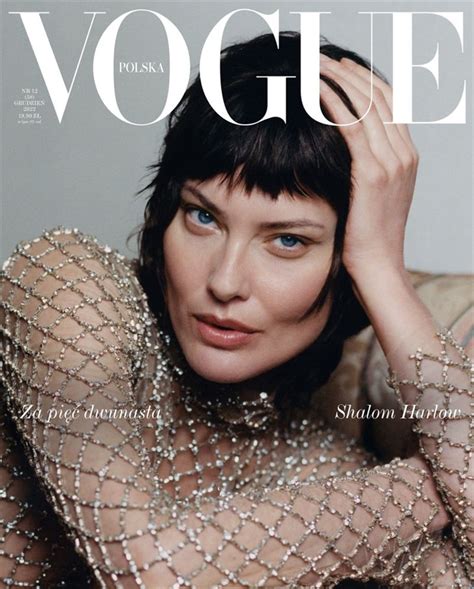 Shalom Harlow Is The Cover Star Of Vogue Poland December 2022 Issue