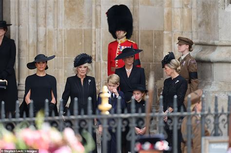 Sophie Countess Of Wesforts Future King Prince George At The Queens Funeral Daily Mail