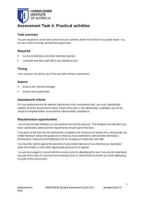 Bsbpmg Assessment Task V Assessment Task Practical