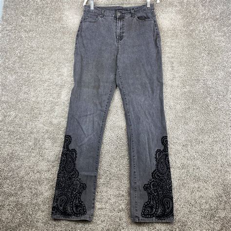 Vintage DG2 by Diane Gilman Bootcut Leg Jeans Women's 6 Tall Black ...