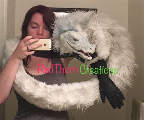 Nimbus the white dragon puppet. Check him out and get a dragon of your ...