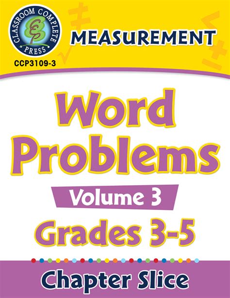 Measurement Word Problems Vol 3 Gr 3 5 By Teach Simple