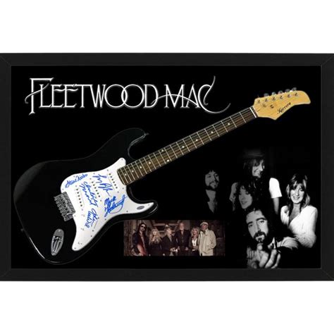 Music - Fleetwood Mac Hand Signed & Framed Full Size Guitar with Custom ...