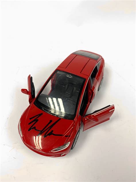 Autograph Signed Elon Musk Toy Car