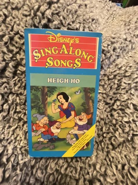 Disneys Sing Along Songs Heigh Ho Vhs Tape Tested Snow White Volume 1