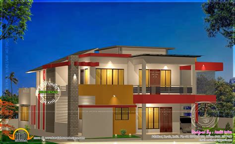 Modern 4 Bhk House Plan In 2800 Sqfeet Kerala Home Design And Floor