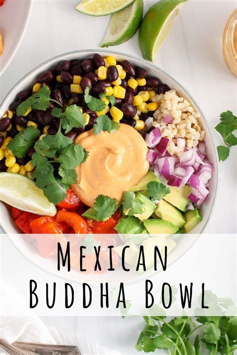 Mexican Buddha Bowl With Chipotle Mayo