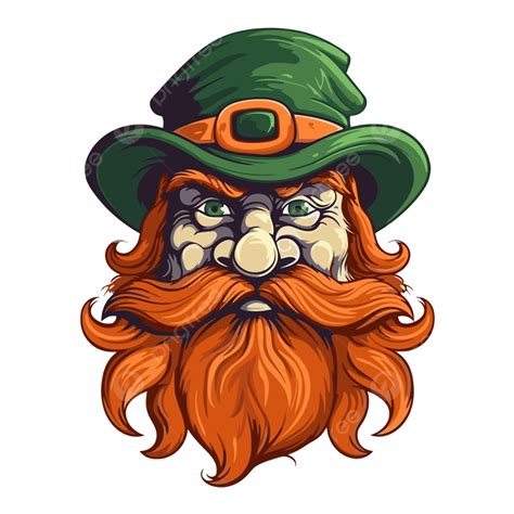 Leprechaun Beard Vector Sticker Clipart Long Leprechaun 55 Off