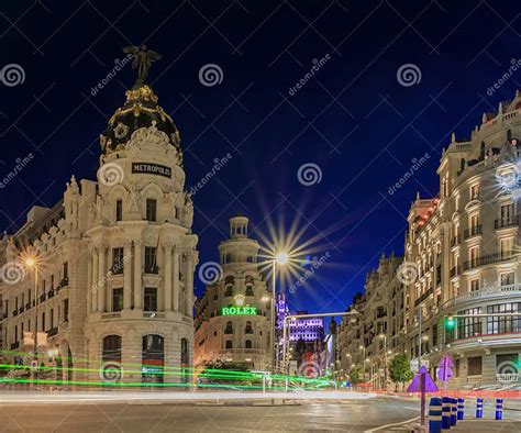 Metropolis One Of The Stunning Buildings On Gran Via Madrid Spain At