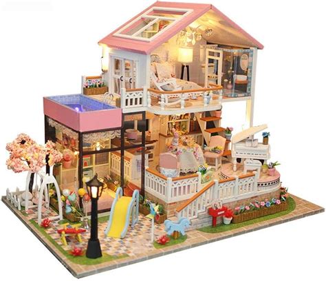 Casas De Mu Ecas Diy Habitaci N Miniatura Set Woodcraft Construction