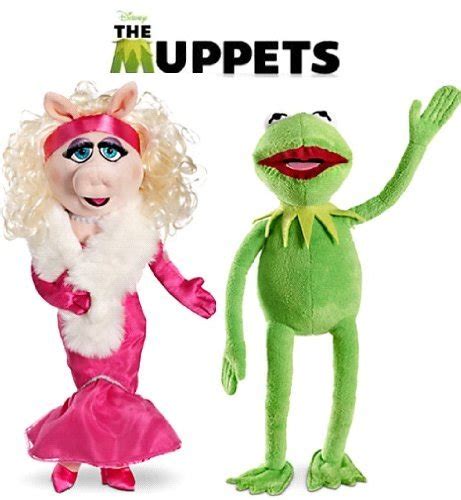 Buy The Muppets By Disney Kermit And Miss Piggy Deluxe Plush Doll Set