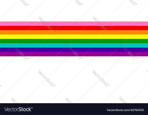 Gay Pride Rainbow Flag Lgbtqia Template Diversity Vector Image