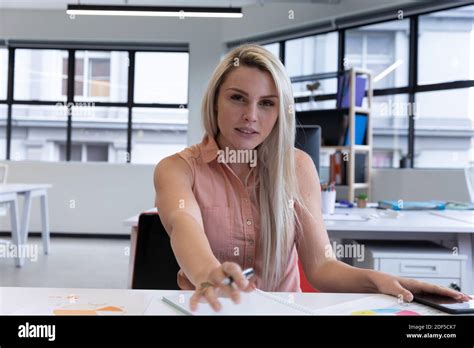 Blonde Business Woman Office Hi Res Stock Photography And Images Alamy