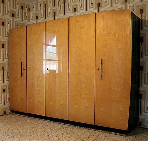 Mid Century Modern Regency German Modular Closet Armoire